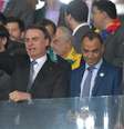 Presidente Jair Bolsonaro presente no estadio Mineirão em Brasil x Argentina, partida válida pela Semifinal da Copa da América 2019, em Belo Horizonte  Foto: Gledston Tavares / Framephoto / Estadão