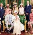 Família real britânica, no batizado de Archie, filho de Meghan Markle e Harry, duquesa e duque de Sussex.  Foto: Instagram/@kensingtonroyal / Estadão Conteúdo