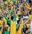 Torcida durante partida entre Brasil x Peru, válida pela final da Copa América 2019  Foto: Nayra Halm / Fotoarena / Estadão