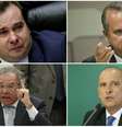 'O Centrão, essa coisa que ninguém sabe o que é, mas é do mal, está fazendo, com esses líderes, a reforma da Previdência', disse Maia.  Foto: ADRIANO MACHADO/REUTERS; DIDA SAMPAIO/ESTADAO; MARCELO CAMARGO/AGÊNCIA BRASIL / Estadão Conteúdo