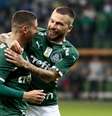 Zé Rafael, do Palmeiras, comemora seu gol na partida contra o Internacional, válida pelas quartas de final da Copa do Brasil 2019, no Allianz Parque, em São Paulo  Foto: Vilmar Bannach / Photopress / Estadão
