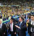 Bolsonaro foi uma das autoridades presentes na partida decisiva no Maracanã  Foto: Wesley Santos / Gazeta Press