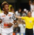 Neymar pelo Santos em 2011  Foto: Ricardo Saibun / Gazeta Press