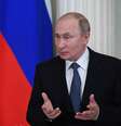 Presidente da Rússia, Vladimir Putin, durante reunião com presidente da Bolívia, Evo Morales, no Kremlin
11/07/2019 Kirill Kudryavtsev/Pool via REUTERS   Foto: Reuters