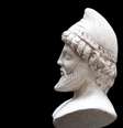 Antiga Estátua de Odysseus, isolado em um fundo preto  Foto: iStock