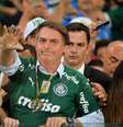 O presidente Jair Bolsonaro foi até o estádio assistir ao jogo do Palmeiras  Foto: Duda Bairros/Agif / Estadão