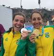 Brasil saiu do zero no quadro de medalhas com dobradinha no triatlo  Foto: Divulgação