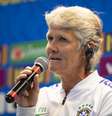 Pia Sundhage é apresentada pela CBF.  Foto: Lucas Figueiredo / CBF