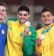 Brasil está em 3º no quadro de medalhas.  Foto: Ricardo Bufolin / CBG
