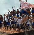 Presos amotinados no Rio Grande do Norte em 2017. Massacres em prisões são corriqueiros no Brasil  Foto: DW / Deutsche Welle