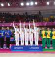 Ginástica rítmica levou medalha de bronze   Foto: Pilar Olivares / Reuters