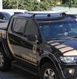 Carro na sede da Polícia Federal,  Foto: Bruno Escolastico/Photopress / Estadão Conteúdo