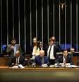 O presidente da Câmara, Rodrigo Maia, aparece em destaque em foto de julho, quando votação sobre reforma foi iniciada; na volta do recesso, o projeto passa por mais uma etapa  Foto: EVARISTO SA / AFP / BBC News Brasil