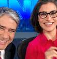 Rindo à toa: na segunda-feira (5), William Bonner e Renata Vasconcellos, do JN, foram vistos por 7,4 milhões de telespectadores somente na Grande São Paulo  Foto: Instagram  / Reprodução