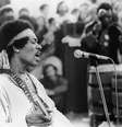 Show de Jimi Hendrix durante o Festival de Woodstock.  Foto: Reuters
