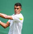 O tenista Thiago Monteiro em quadra  Foto: Zoph / Reuters