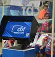 VAR (árbitro de vídeo) durante a partida entre Bahia e Fluminense.  Foto: Romildo de Jesus / Futura Press