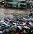 Marcha de professores transcorreu pacificamente em Hong Kong  Foto: DW / Deutsche Welle