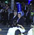O presidente Jair Bolsonaro participa ao lado do governador de Goiás, Ronaldo Caiado, da solenidade de formatura 45ª Turma de Aspirantes da Polícia Militar, no Comando da Academia de Polícia Militar em Goiânia  Foto: Marcos Souza / NascimentoSouzaPress / Estadão