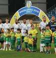 Jogadores do Cuiabá entraram em campo, mas os do Figueirense, não  Foto: Cuiabá/Divulgação / Estadão