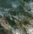 Imagens de satélite da Nasa mostram fumaça de incêndios na Amazônia  Foto: DW / Deutsche Welle