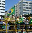Manifestação em apoio a Sérgio Moro, no dia 30/06/2019, na Praia de Copacabana na zona sul da cidade do Rio de Janeiro  Foto: LUIZ GOMES/FOTOARENA / Estadão Conteúdo