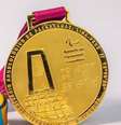 Medalha de ouro que será entregue aos atletas vencedores nos Jogos Parapan-americanos vai contar com a imagem do Santuário Arqueológico de Pachacamac, local histórico do Peru  Foto: Reprodução/Twitter/@Lima2019Juegos / Estadão