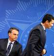 Jair Bolsonaro e Sergio Moro  Foto: Adriano Machado / Reuters
