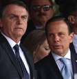 O presidente Jair Bolsonaro e o governador João Doria  Foto: Renato S. Cerqueira / Futura Press