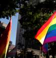 Bandeira do arco-íris, conchecida como bandeira do orgulho gay
27/06/2019
REUTERS/Shannon Stapleton  Foto: Reuters