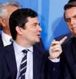 Presidente Jair Bolsonaro e ministro Sergio Moro durante cerimônia no Palácio do Planalto
29/08/2019
REUTERS/Adriano Machado  Foto: Reuters