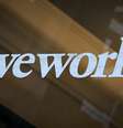 Logotipo da WeWork, na entrada de um espaço de co-working em New York. 8/1/2019. REUTERS/Brendan McDermid  Foto: Reuters