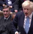 Primeiro-ministro britânico, Boris Johnson, fala no Parlamento antes de votação sobre eleição antecipada
09/09/2019
TV Parlamento via REUTERS  Foto: Reuters