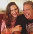 A atriz Juliana Paiva e o pai Gilmar dos Santos.  Foto: Instagram/@juulianapaiva / Estadão