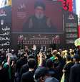 Líder do Hezbollah, Sayyed Hassan Nasrallah, discursa para apoiadores através de telão durante cerimônia religiosa xiita em Beirute
10/09/2019
REUTERS/Aziz Taher  Foto: Reuters