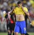 Richarlison reage durante o jogo contra o Peru  Foto: Kelvin Kuo-USA TODAY Sports / Reuters