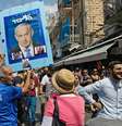 Simpatizantes de Benjamin Netanyahu, que já é o premiê há mais tempo no poder em Israel  Foto: AFP / BBC News Brasil