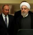 Presidente do Irã, Hassan Rouhani, e presidente da Rússia, Vladimir Putin, chegam para entrevista coletiva em Ancara
16/09/2019
REUTERS/Umit Bektas  Foto: Reuters