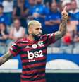 Gabriel marcou o primeiro gol da vitória do Flamengo por 2 a 1 sobre o Cruzeiro no Mineirão  Foto: DUDU MACEDO/FOTOARENA / Estadão Conteúdo