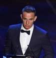 Dániel Zsóri recebe o Prêmio Puskás da Fifa.  Foto: Flavio Lo Scalzo / Reuters