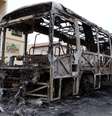 Ônibus incendiado na cidade de Fortaleza  Foto: Kleber Gonçalves / Futura Press