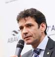 Marcelo Álvaro Antônio durante entrevista coletiva realizada na 49ª Expo ABAV 2019, em São Paulo.  Foto: Roberto Castro / Mtur / Divulgação