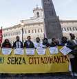 Manifestação na Itália, em novembro de 2017, pede cidadania a filhos de imigrantes  Foto: ANSA / Ansa - Brasil