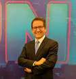 Carlos Tramontina no estúdio do 'JN' no Rio: retorno ao telejornal do qual já foi apresentador eventual  Foto: Instagram / Reprodução