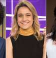 Maju Coutinho, Fernanda Gentil e Gloria Pires: estreias dominadas por mulheres  Foto: Fábio Rocha/Victor Pollak/Raquel Cunha/TV Globo / Divulgação