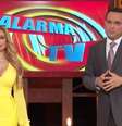 Janice Villagrán e Sergio Catalán, apresentadores do 'Alarma TV'.  Foto: Reprodução/SBT / Estadão Conteúdo