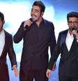 Gianluca Ginoble (esquerda), Ignazio Boschetto (centro) e Piero Barone (direita) durante a última edição do Festival de Sanremo  Foto: ANSA / Ansa - Brasil
