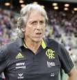O técnico Jorge Jesus do Flamengo durante a partida entre Fortaleza e Flamengo, válida pelo Campeonato Brasileiro 2019 na Arena Castelão em Fortaleza (CE), nesta quarta-feira (16)  Foto: LC Moreira / Futura Press