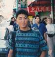 Yoshihiro Hattori em foto durante uma viagem a San Francisco em 1992; ele era um intercambista japonês que passava um ano nos EUA  Foto: Família Hattori / BBC News Brasil