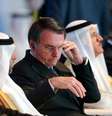 Presidente Jair Bolsonaro durante fórum de negócios nos Emirados Árabes Unidos, em Abu Dhabi, no dia 27 de outubro de 2019  Foto: REUTERS/Satish Kumar